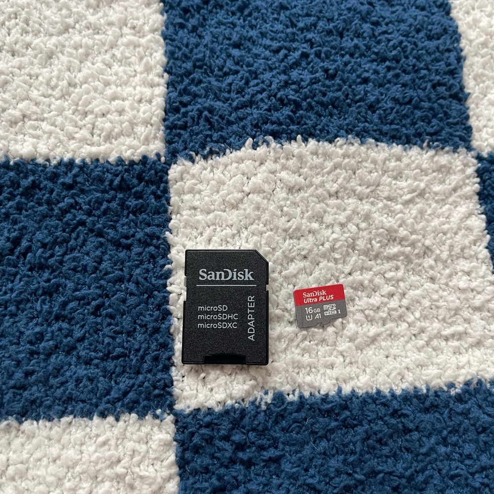 SanDisk MicroSD Adapter and 16GB Card